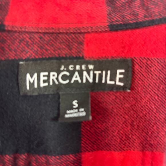 J.Crew Mercantile Tartan Plaid Button-Down Shirt • Size S - Picture 5 of 6